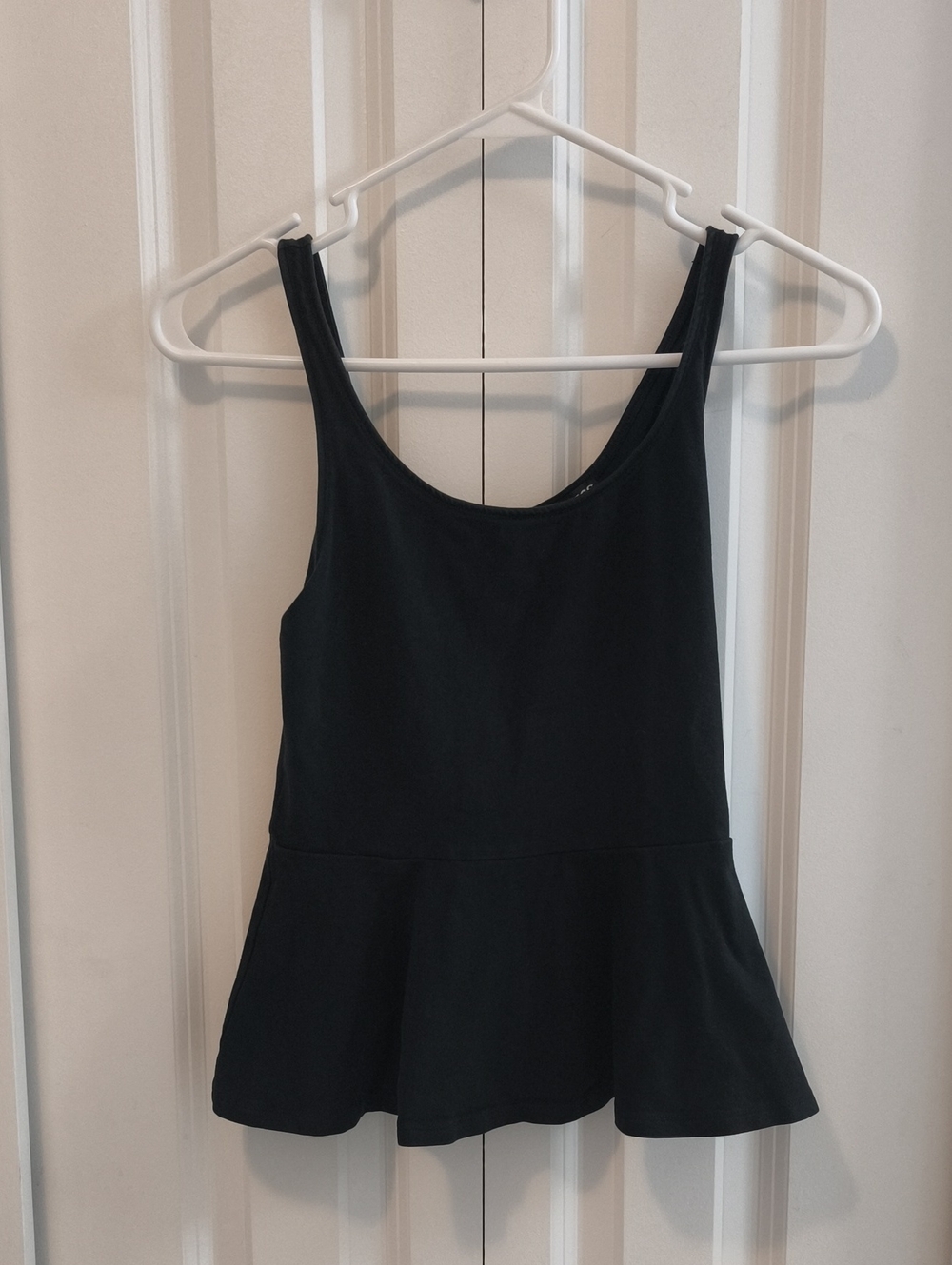 Express Black Peplum Cotton Top